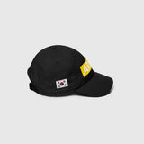 Ausenseiter Black Cap Right Side View showing South Korean Flag and Yellow ARMY Logo