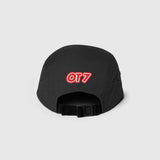 Ausenseiter ARMY OT7 Cap in Red - Back View showing OT7 Logo with Front ARMY Embroidery
