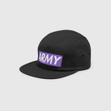 Ausenseiter ARMY OT7 Cap in Purple - Side View showing both ARMY Front and OT7 Back Logos