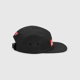 Ausenseiter ARMY OT7 Cap in Red - Rear Angled View showing OT7 Logo and ARMY Front Detail