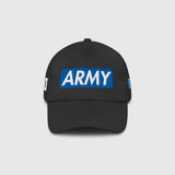 Ausenseiter Black Cap with Royal Blue ARMY Front Embroidery and South Korean Flag