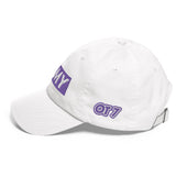 CAP ARMY USA FLAG BTS White and purple