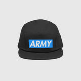 Ausenseiter ARMY OT7 Cap in Blue - Front View showing ARMY Logo with OT7 Back Embroidery