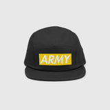 Ausenseiter ARMY OT7 Cap in Yellow - Front View showing ARMY Logo with OT7 Back Embroidery