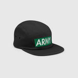 Ausenseiter ARMY OT7 Cap in Green - Side Profile with ARMY Front Embroidery and OT7 Back